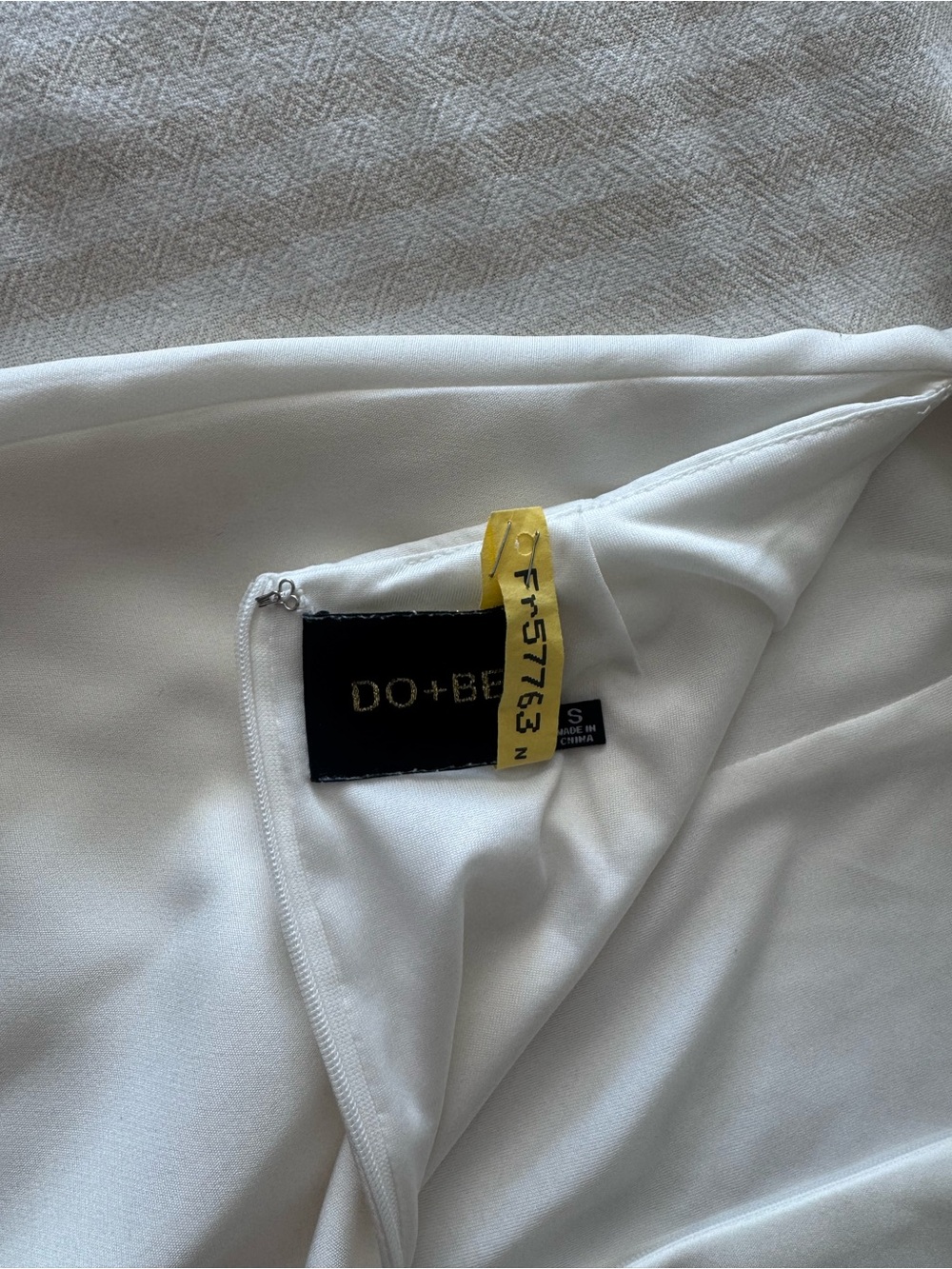 DO+BE White Strapless Ruffle Mini Dress - Picture 3 of 7